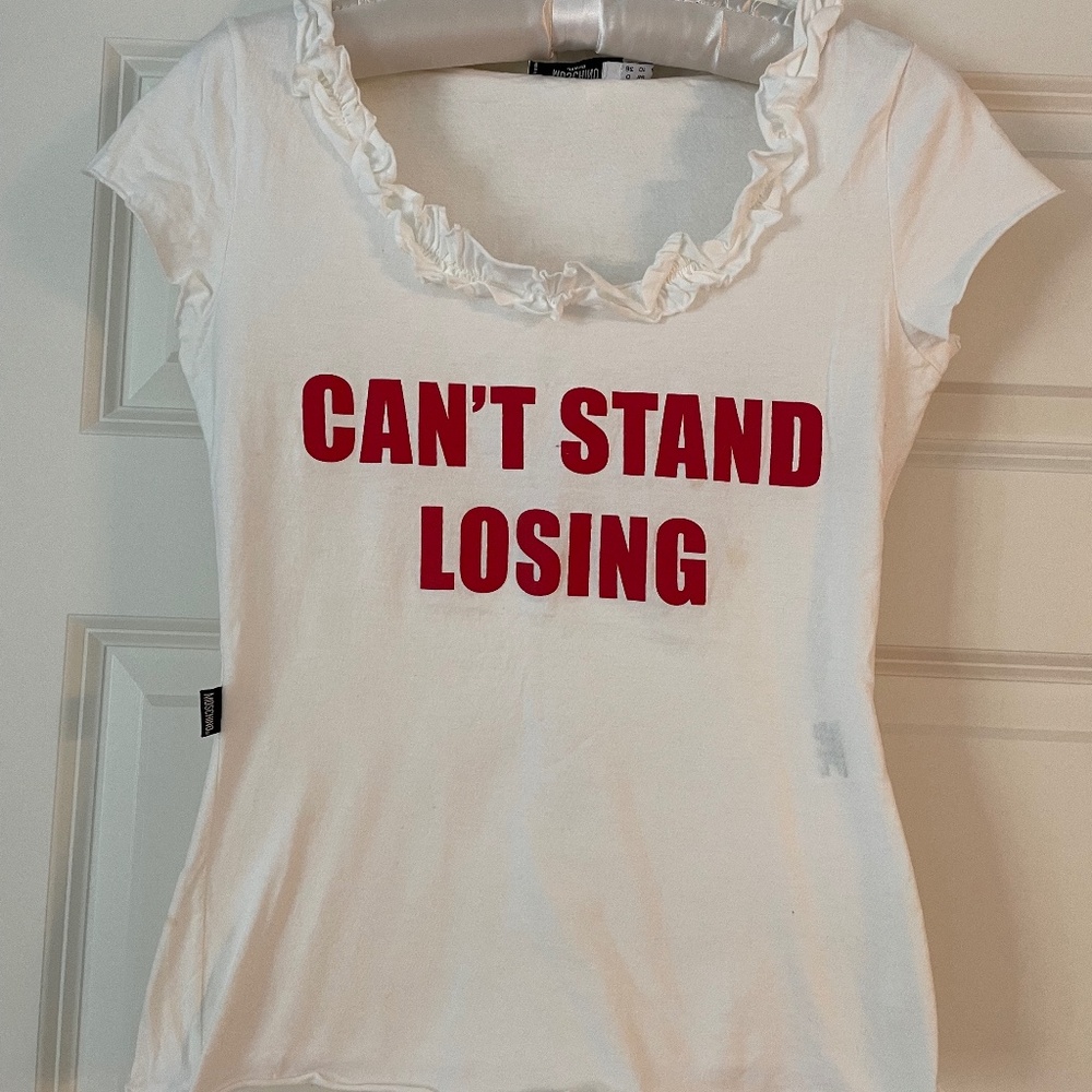 Moschino Jeans T-Shirt, Made in Italy, Size 6